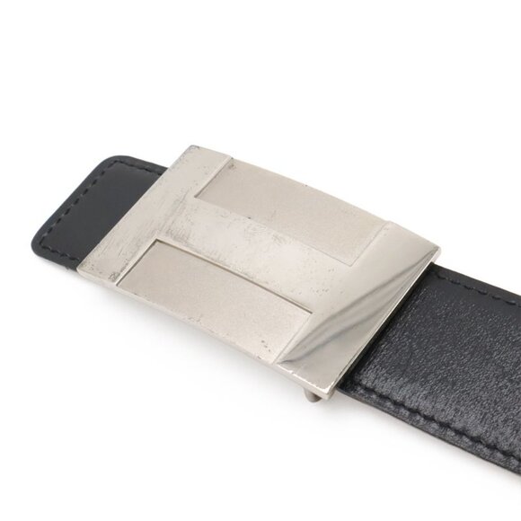 Hermes H Plate Belt Reversible Box Calf Togo Leather Black Brown main image 5